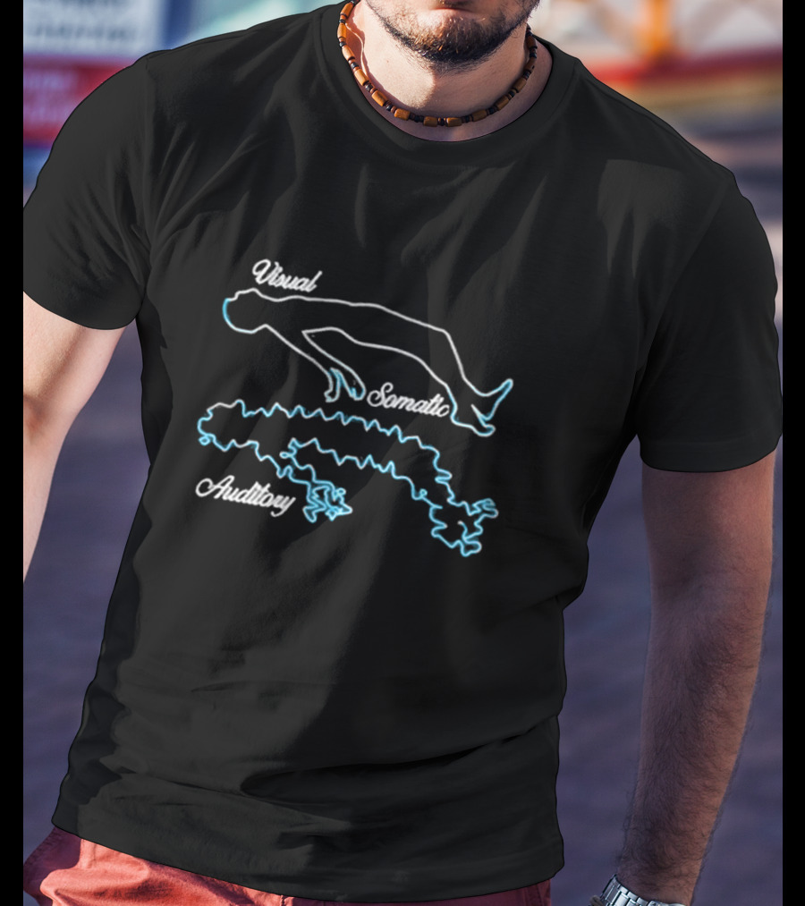 Visual Somatic Auditory Neon Outline T-Shirt