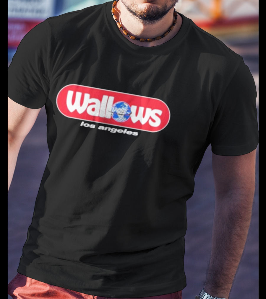 Wallows Los Angeles With Globe Graphic Circle T-Shirt