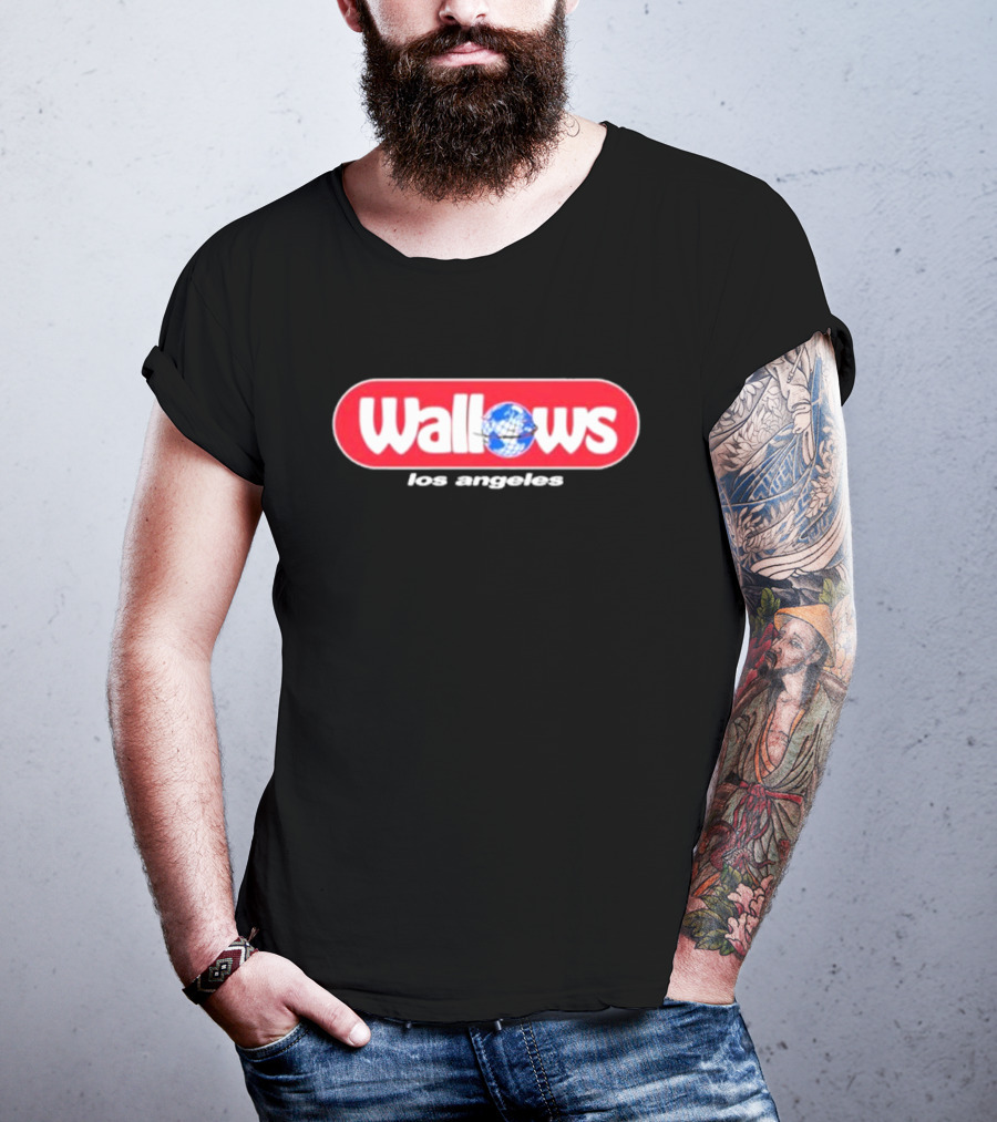 Wallows Los Angeles With Globe Graphic Circle T-Shirt