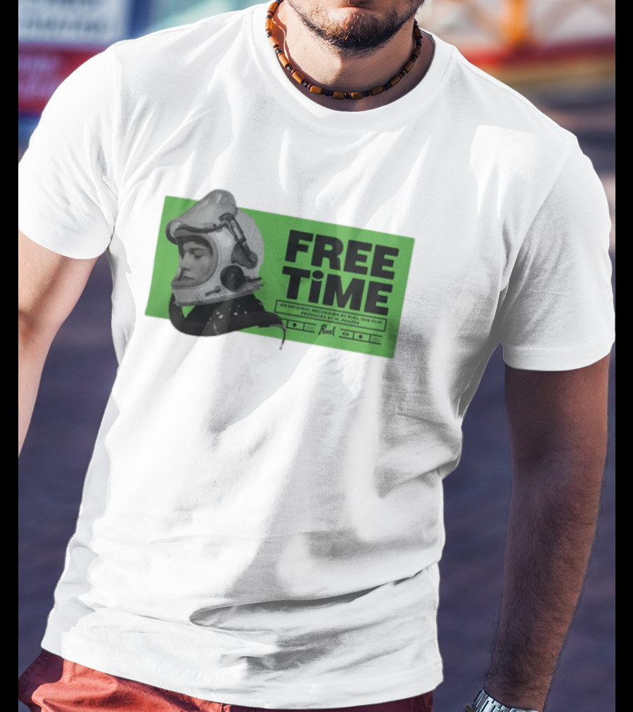 FREE TIME Official Recordings Ruel Merchandise Astronaut Helmet T-Shirt