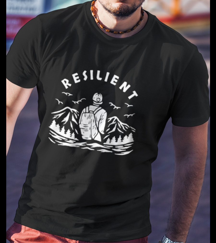 Resilient Adventure Hiking Nature Mountains Explorer T-Shirt