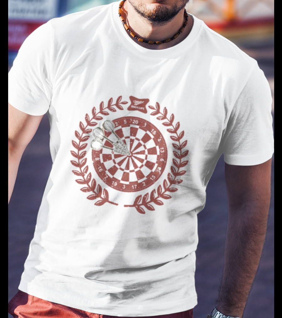 Miller High Life Dartboard Laurel T-Shirt