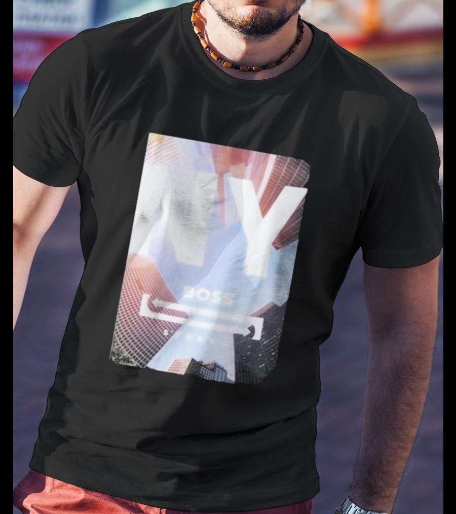 NY Boss Stereo Skyscraper Cityscape T-Shirt
