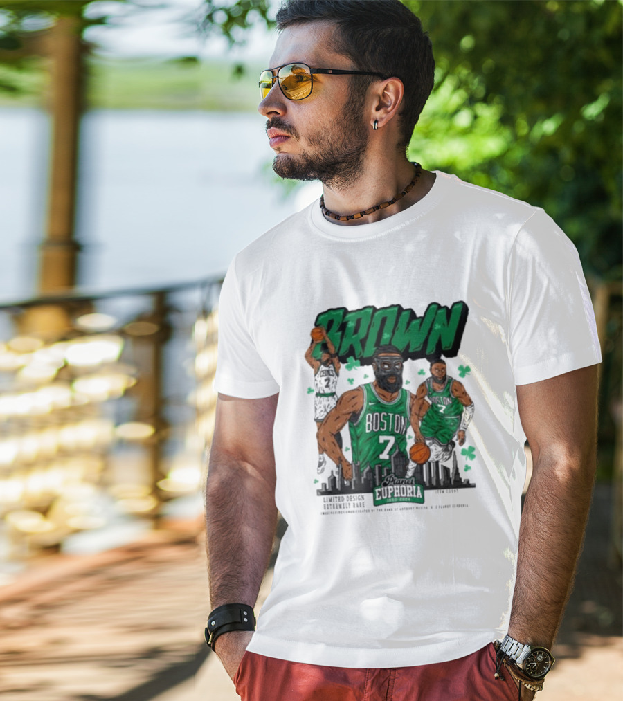 Boston Celtics Jaylen Brown Exclusive Basketball Planet Euphoria T-Shirt