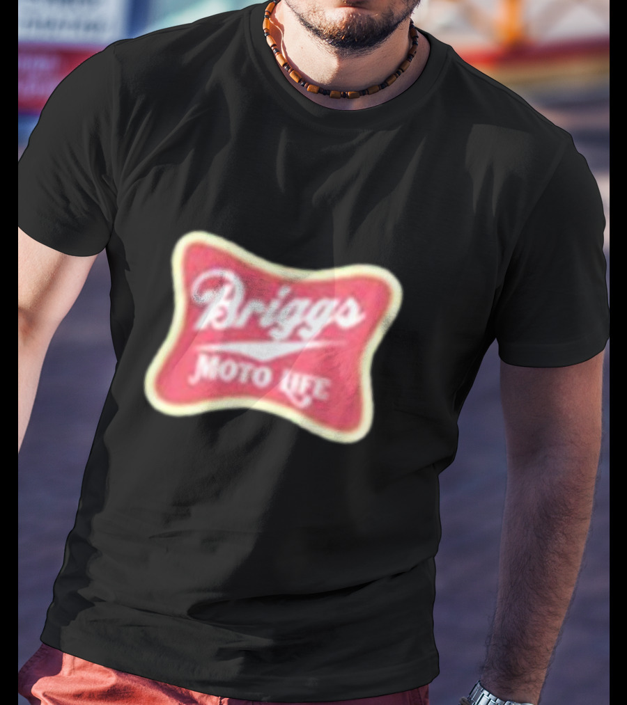 Briggs Moto Life Red Emblem T-Shirt