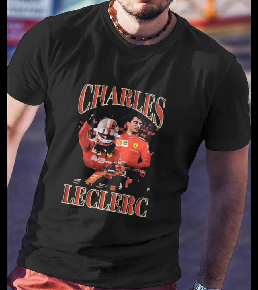 Charles Leclerc Ferrari Racing Team Driver F1 Legend T-Shirt