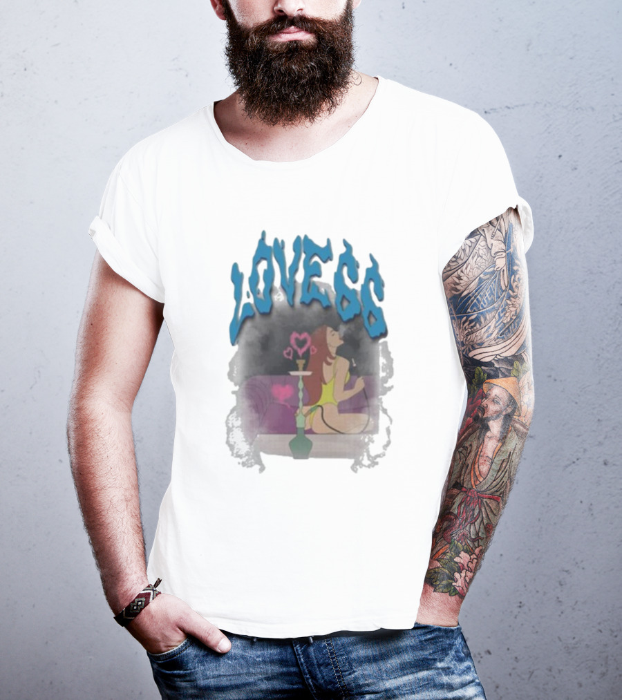 Chicklet And Maleni Love66 Hookah Lounge Heart T-Shirt