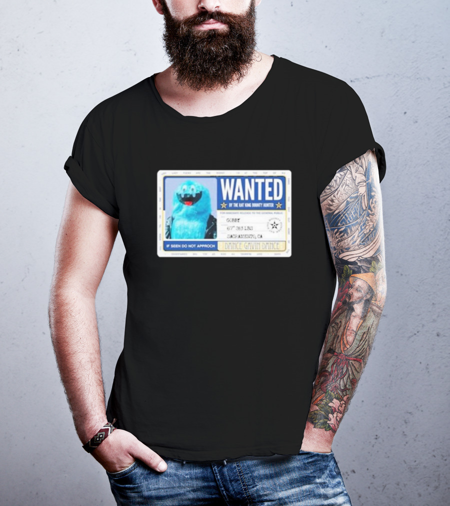 Dance Gavin Dance Wanted Gobby Rae King Bounty Hunter Sacramento T-Shirt