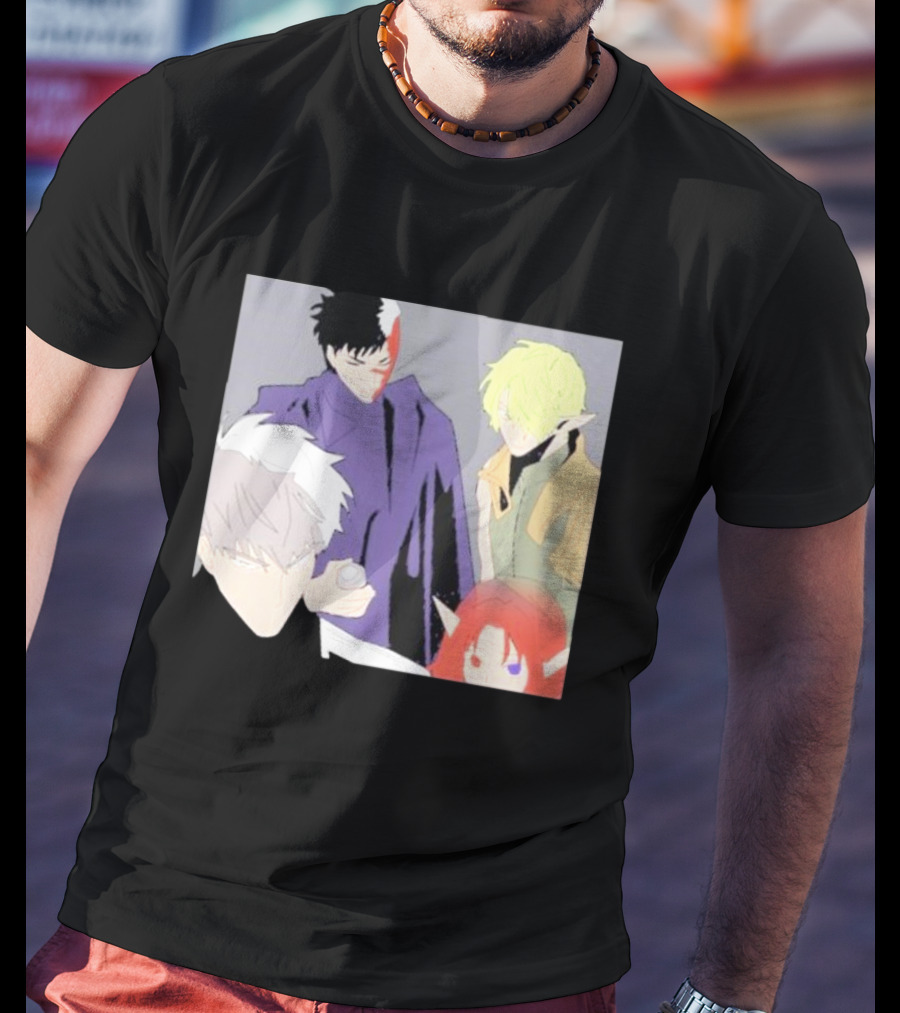 Anime Elf Kingdom Mysterious Characters Quartet T-Shirt