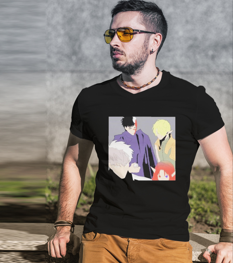 Anime Elf Kingdom Mysterious Characters Quartet T-Shirt