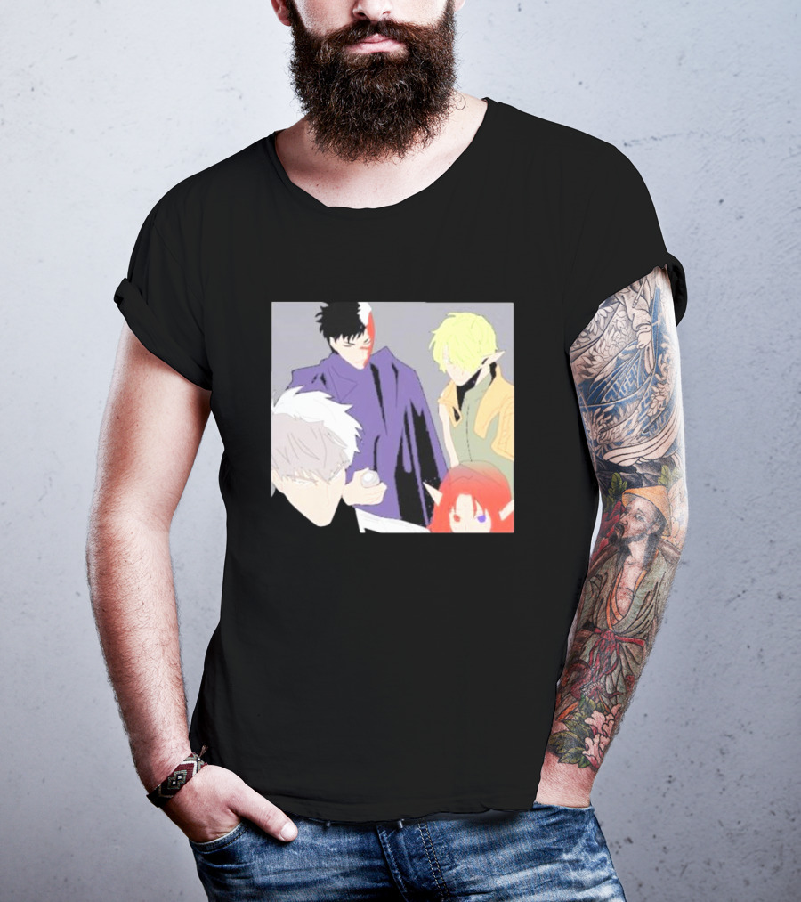 Anime Elf Kingdom Mysterious Characters Quartet T-Shirt