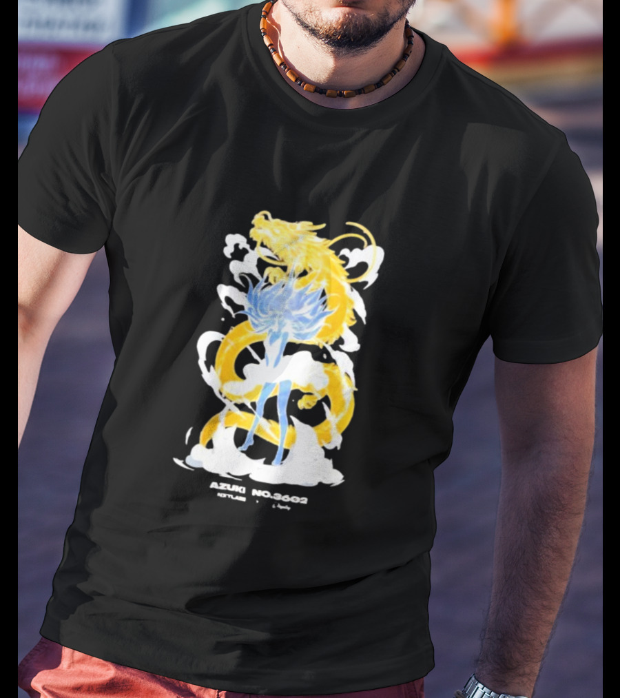 Azuki No 3602 Nxtlabs Girl And Dragon Fantasy T-Shirt