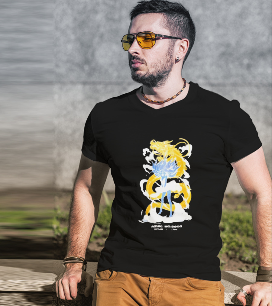 Azuki No 3602 Nxtlabs Girl And Dragon Fantasy T-Shirt