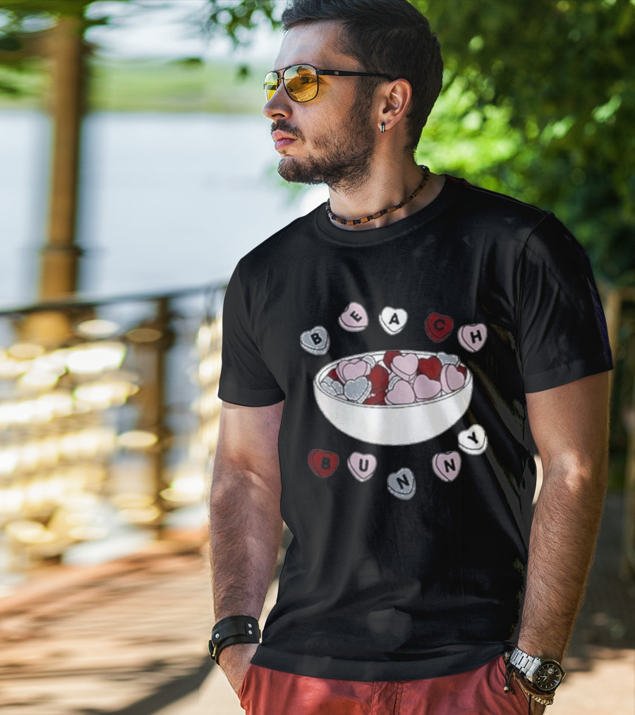 Beach Bunny Candy Heart Bowl T-Shirt