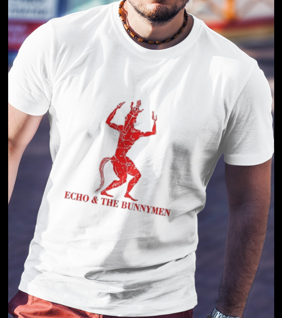 Echo And The Bunnymen Bring On The Dancing Horses Red Mythical Centaur T-Shirt