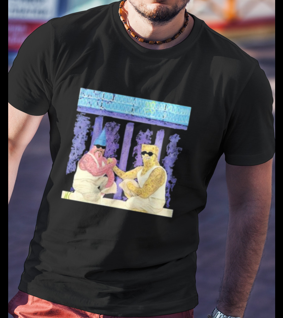 Mi Riqueza Ariel Camacho Greek Style Illustrative Scene T-Shirt