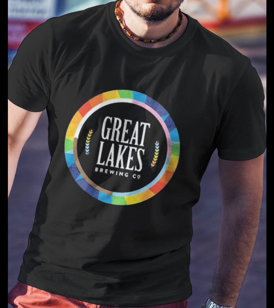 Great Lakes Brewing Co Rainbow Pride Circle T-Shirt