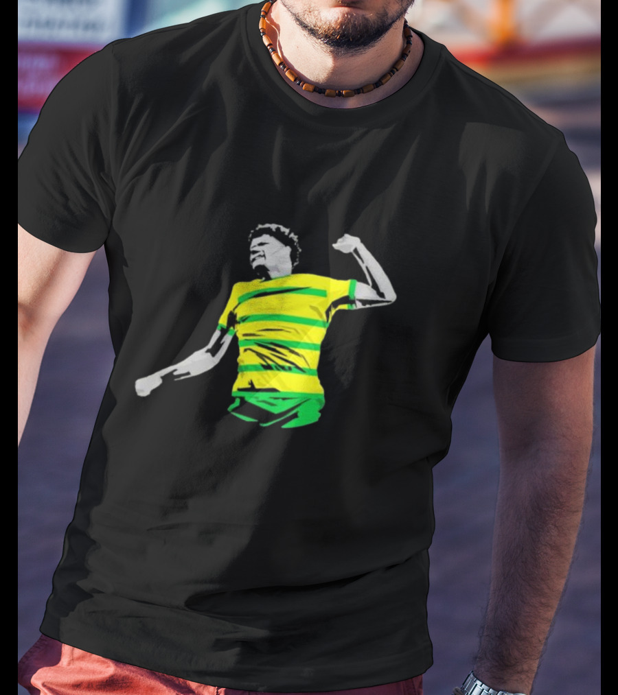 GS17 Gabriel Sara Norwich Football Celebration Iconic Stripes T-Shirt