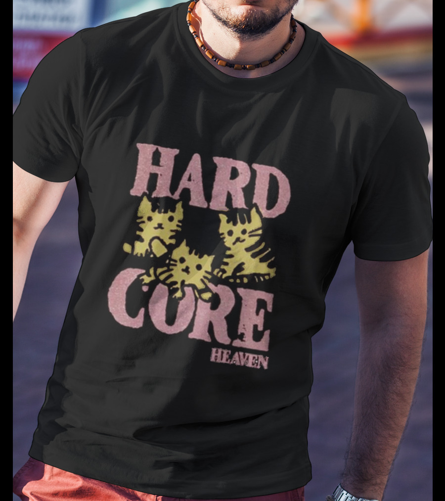 Hard Core Heaven Cat Trio T-Shirt