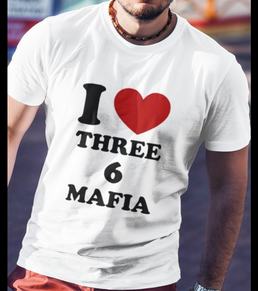 I Love Heart Three 6 Mafia T-Shirt