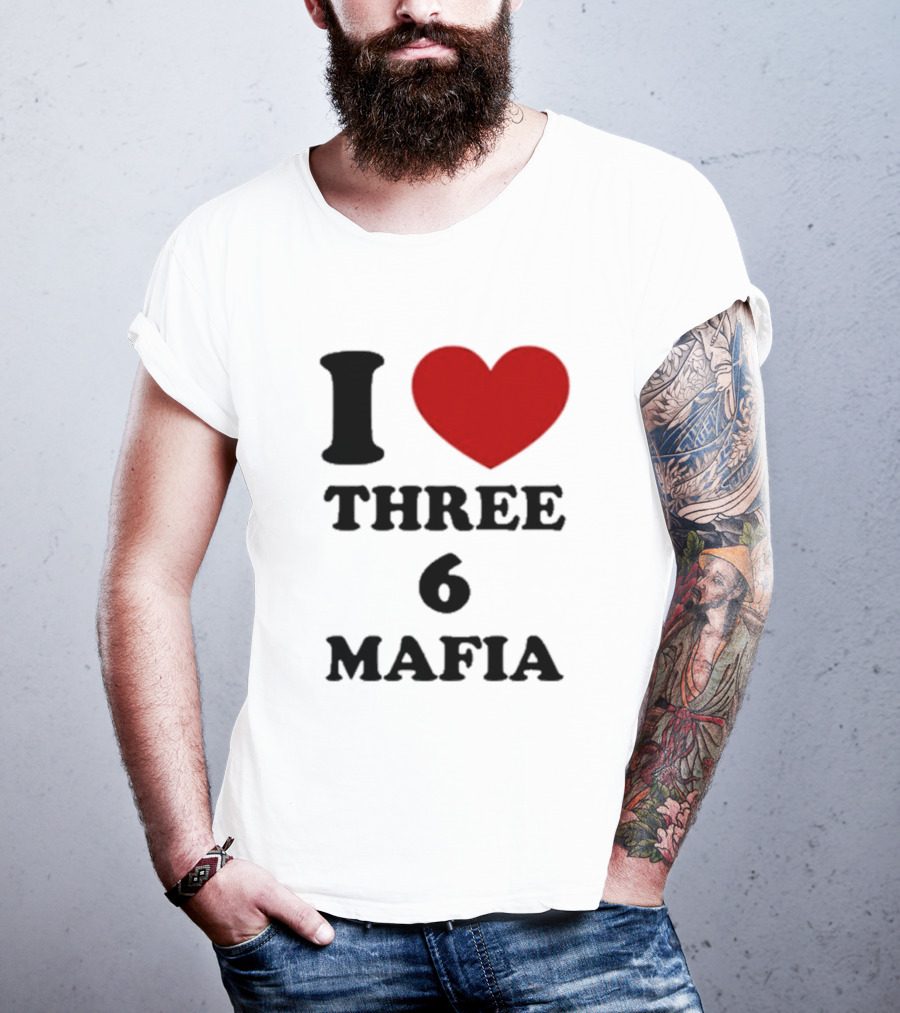 I Love Heart Three 6 Mafia T-Shirt