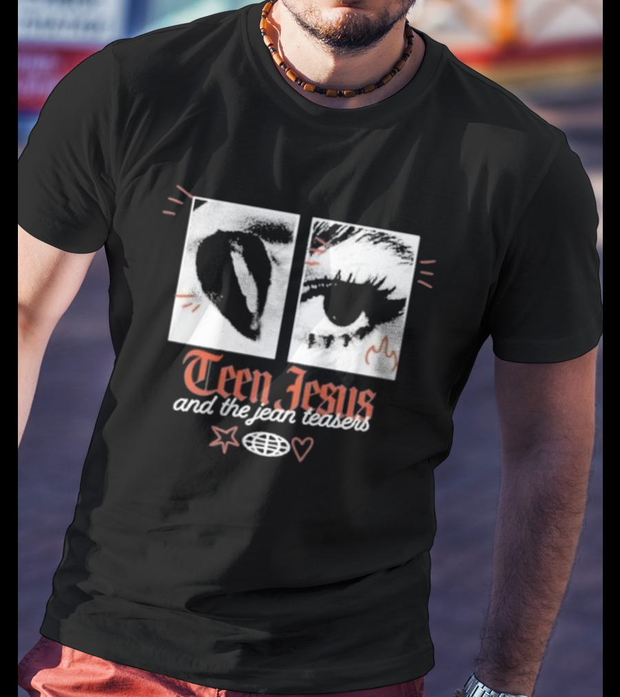 Teen Jesus And The Jean Teasers Old English Eye T-Shirt