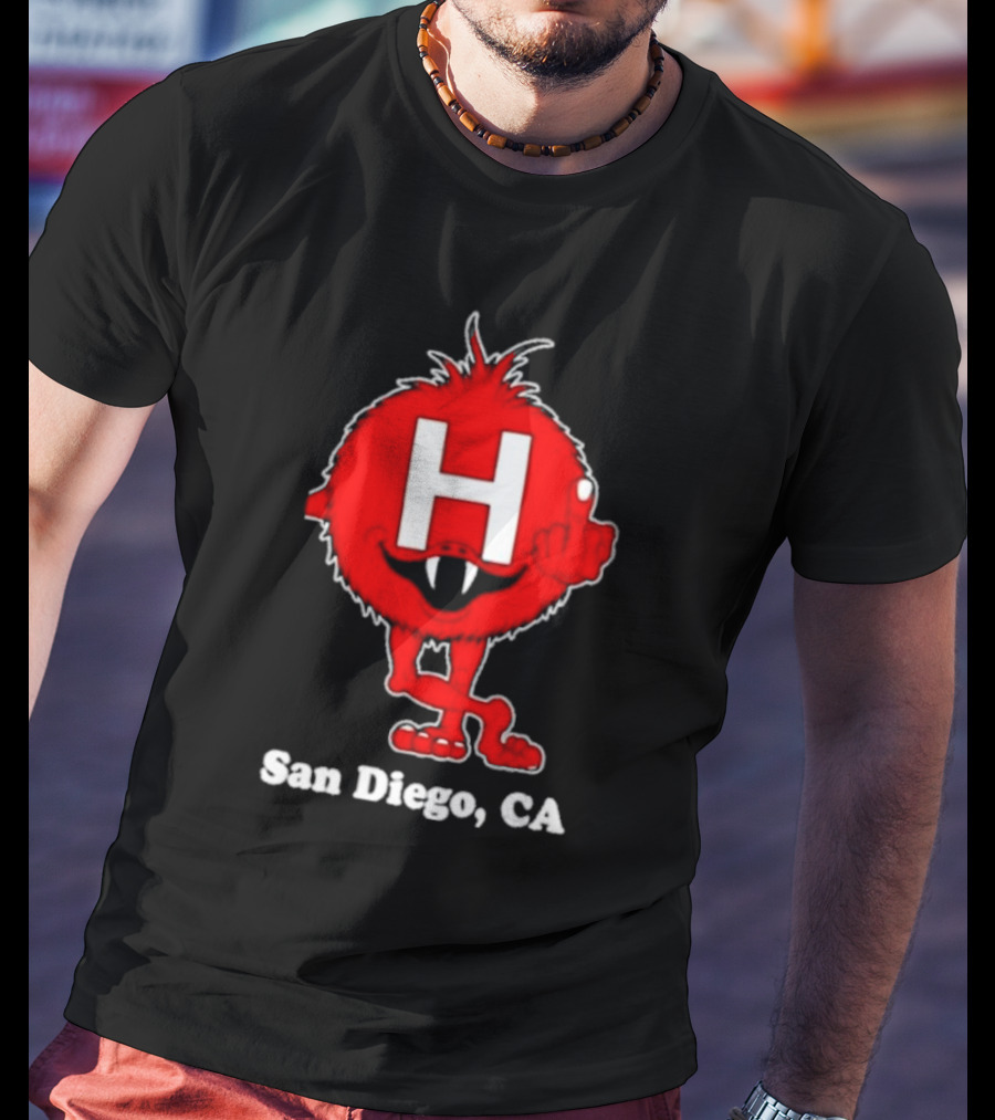 Alex Pardee H Red Monster San Diego CA T-Shirt