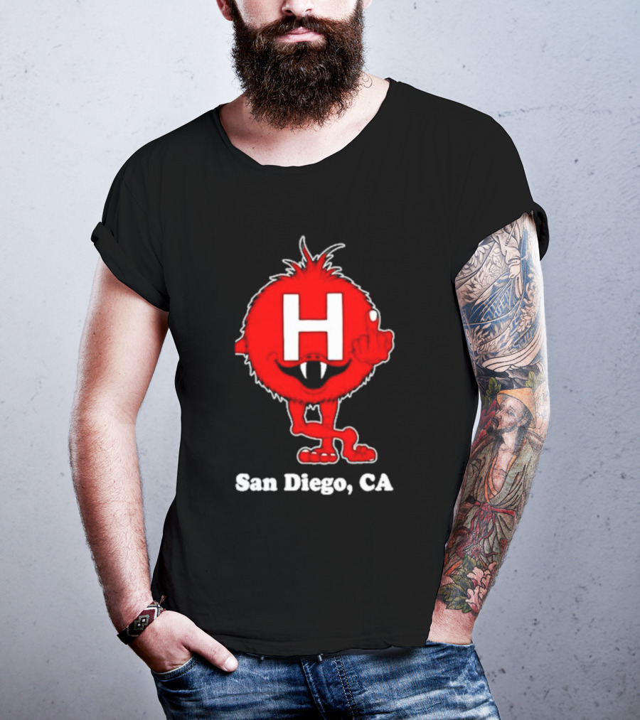 Alex Pardee H Red Monster San Diego CA T-Shirt