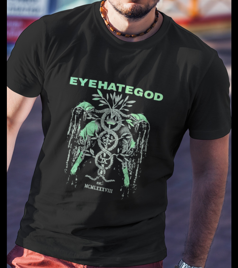 EYEHATEGOD Est MCMLXXXVIII Snakes And Symbols T-Shirt