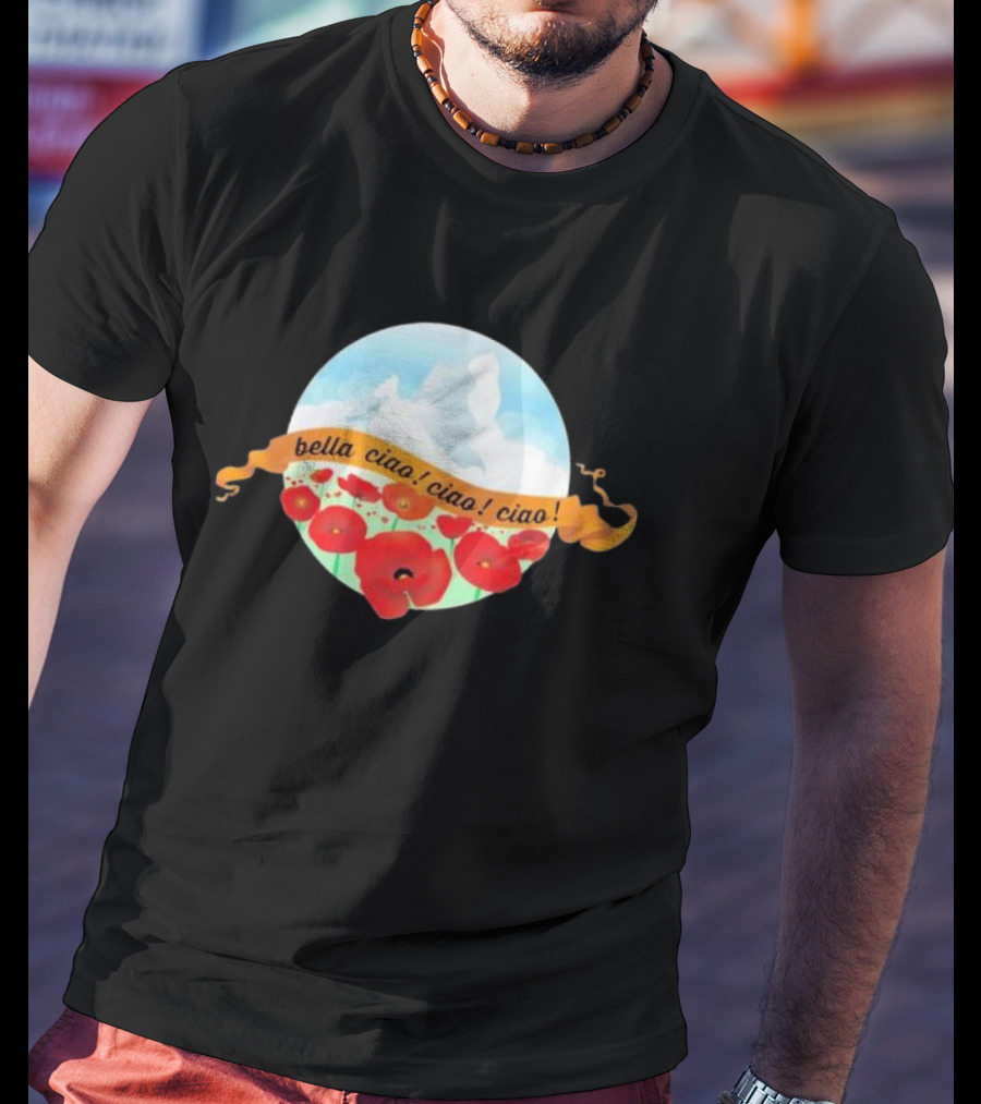 Bella Ciao Ciao Ciao Poppy Field T-Shirt