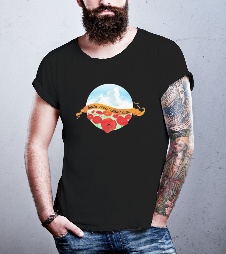 Bella Ciao Ciao Ciao Poppy Field T-Shirt