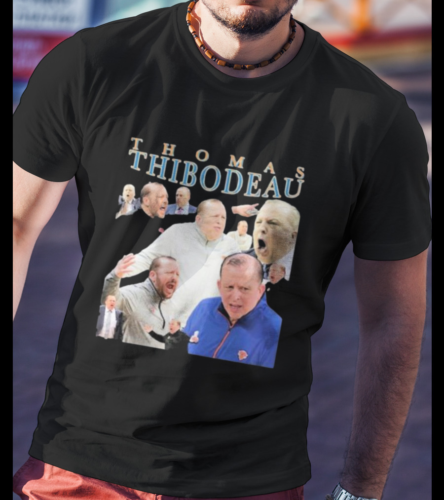 Thomas Thibodeau New York Knicks Coach Passionate Expressions T-Shirt