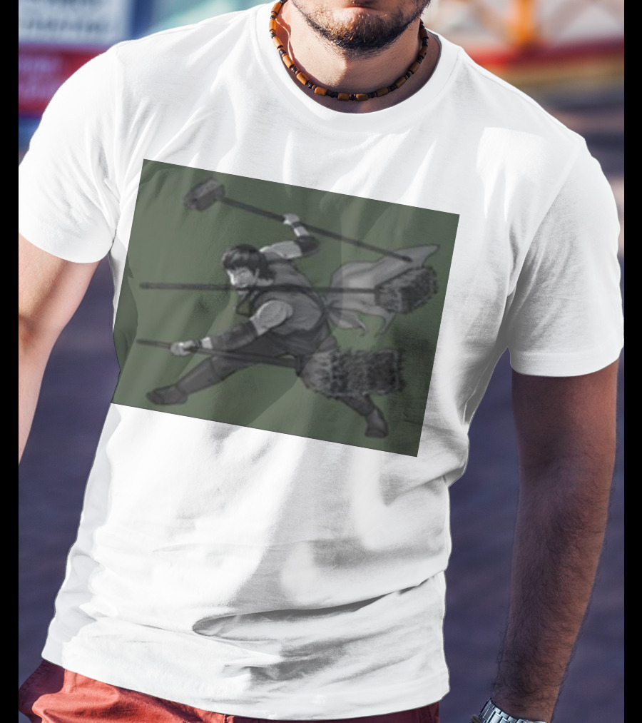 Three Broom Stance Cosplay Zoro T-Shirt