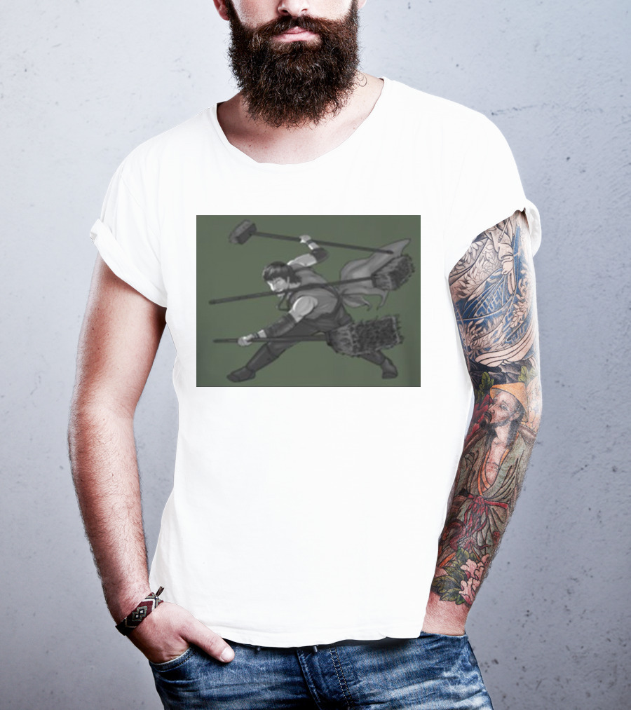 Three Broom Stance Cosplay Zoro T-Shirt