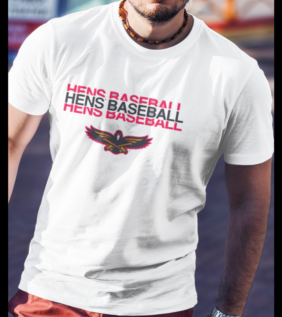 Hens Baseball Toledo Mud Hens Fred Hens Winged Emblem T-Shirt