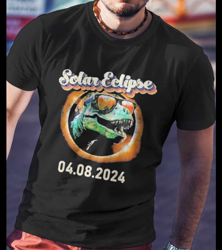 Solar Eclipse T-Rex April 8 T-Shirt