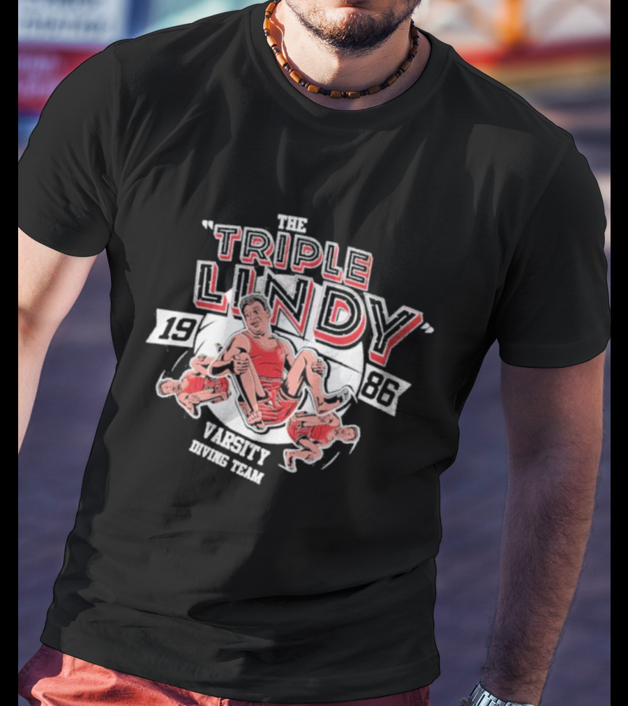 The Triple Lindy 1986 Varsity Diving Team Back To School T-Shirt