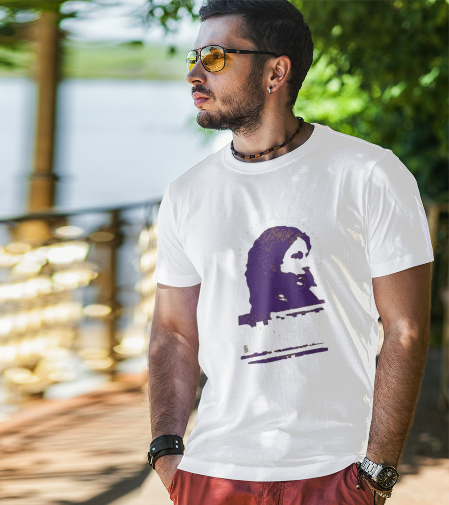 Dansky Purple Silhouette With Stars T-Shirt
