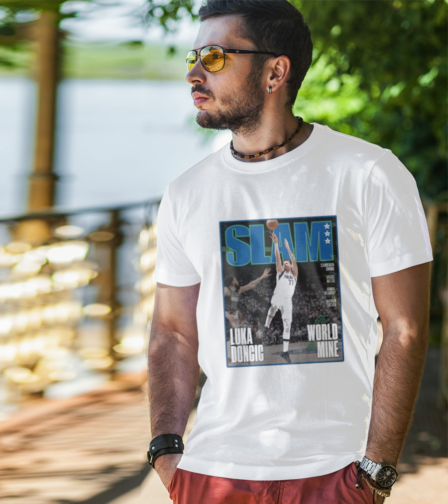 SLAM Luka Doncic The World Is Mine T-Shirt