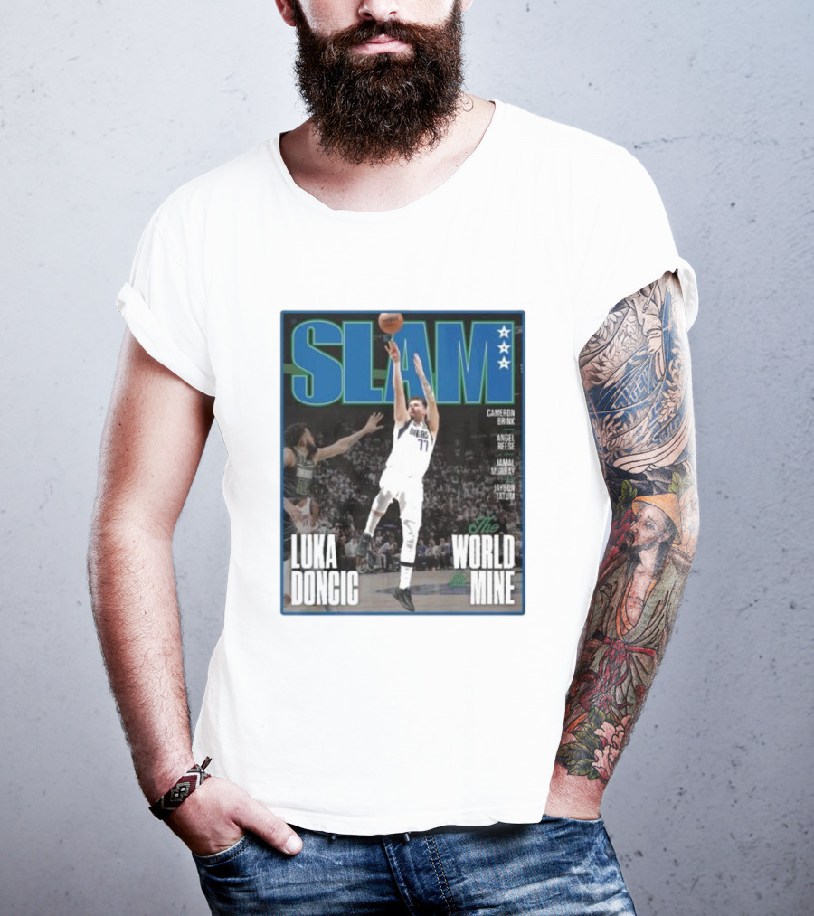 SLAM Luka Doncic The World Is Mine T-Shirt