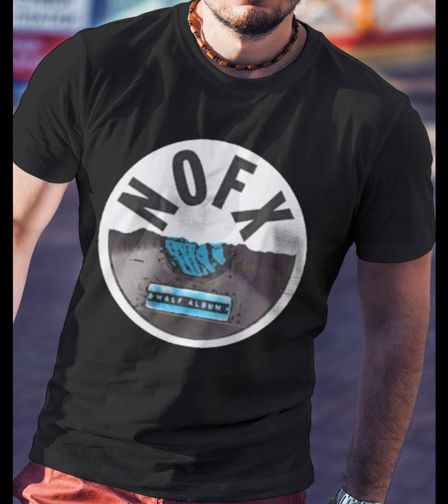 NOFX Half Album Vinyl Record T-Shirt