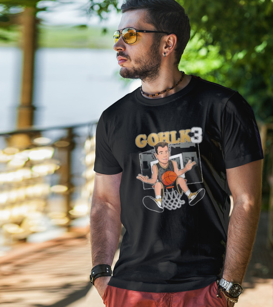 GOHLK3 Basketball Cartoon Dunk Character T-Shirt