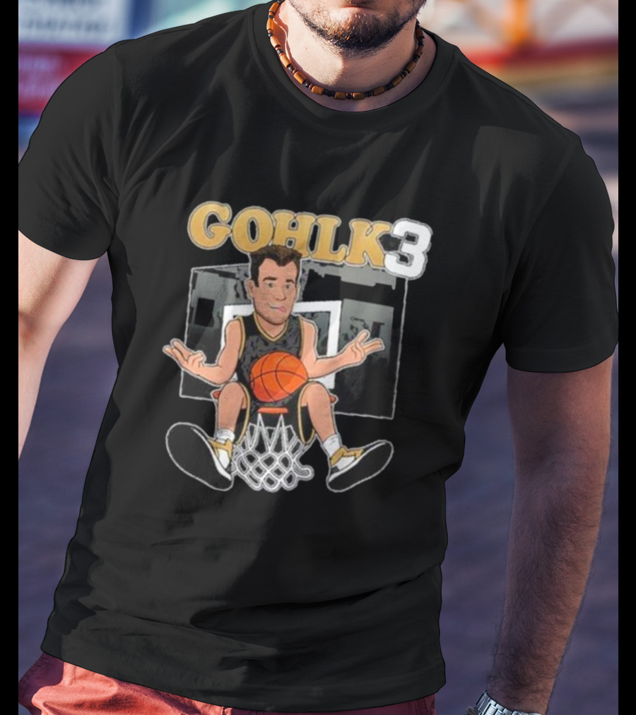 GOHLK3 Basketball Cartoon Dunk Character T-Shirt