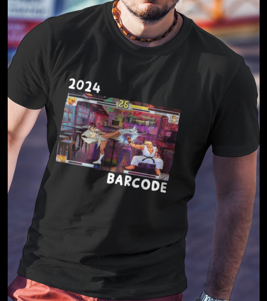 Street Fighter 3Rd Strike Barcode T-Shirt