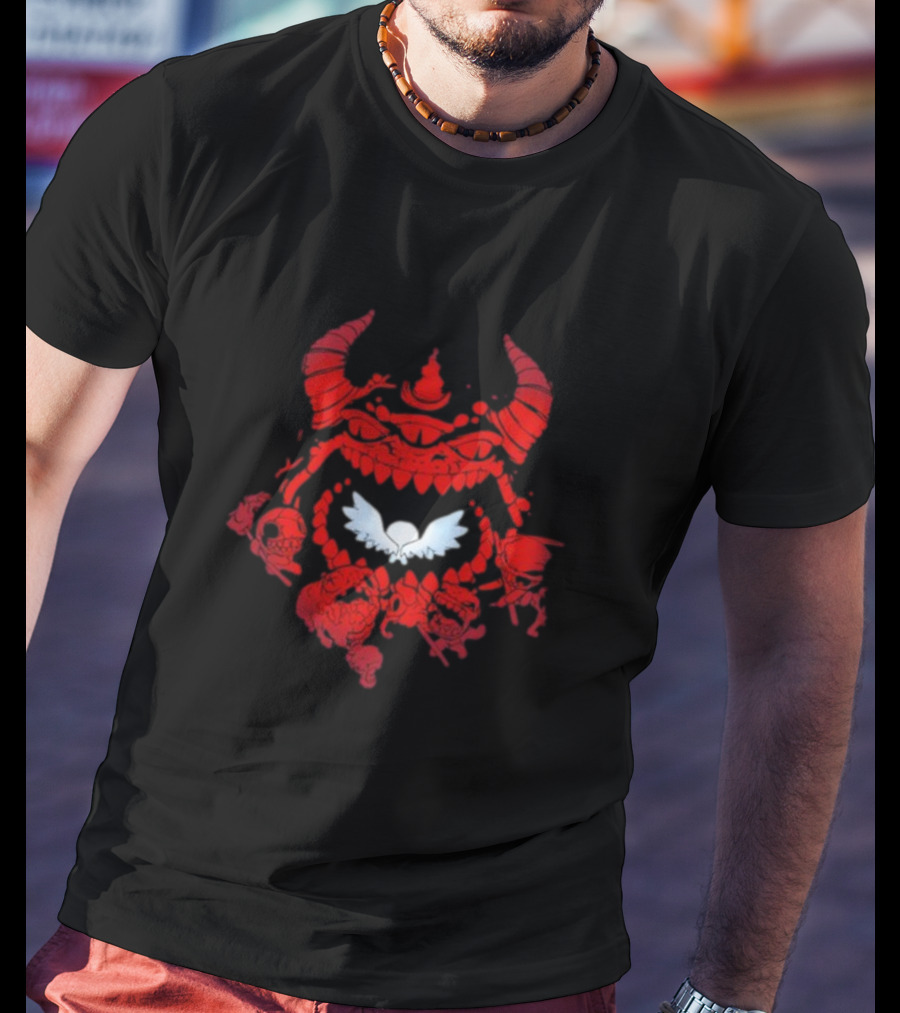The Binding Of Isaac The Beast Red Demon Wings T-Shirt