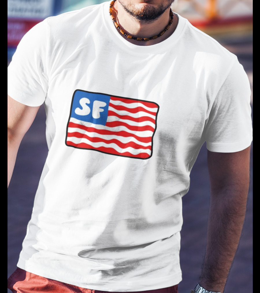 Starfit Americana SF Waves Flag T-Shirt