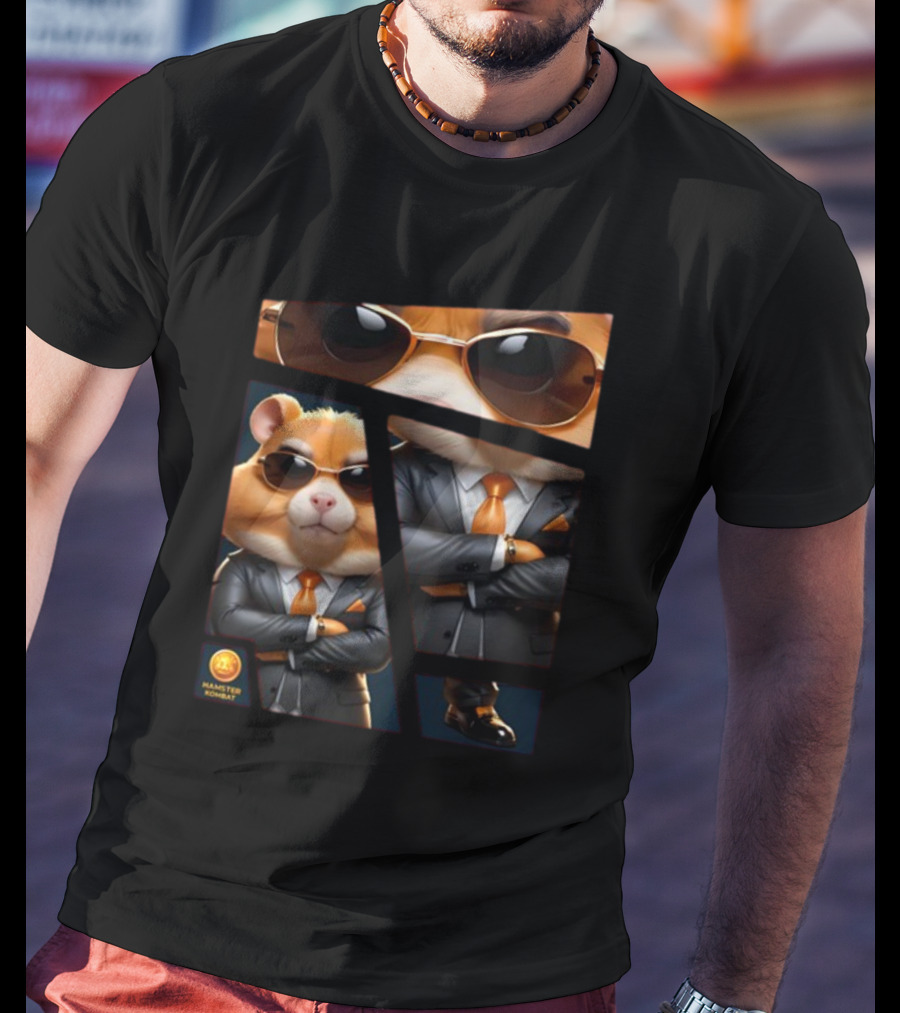 Hamster Combat Grandmaster Suit Sunglasses T-Shirt