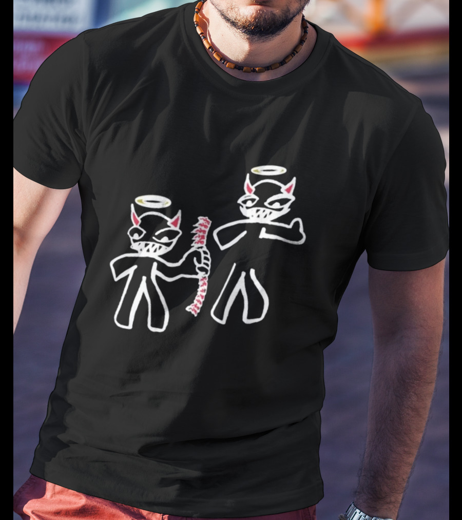 I Always Got Your Back Devil Angel Halo Duo T-Shirt