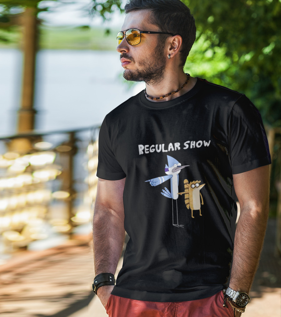 Regular Show Mordecai And Rigby Characters T-Shirt