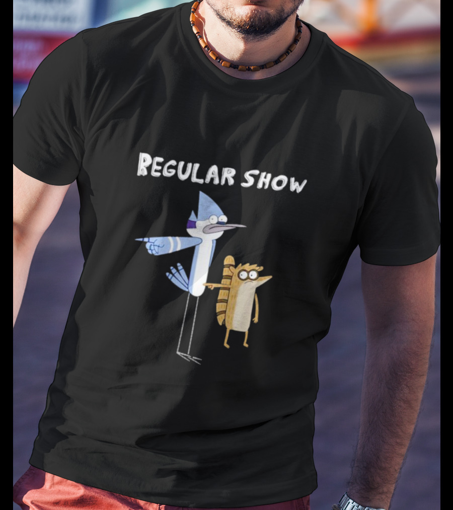 Regular Show Mordecai And Rigby Characters T-Shirt